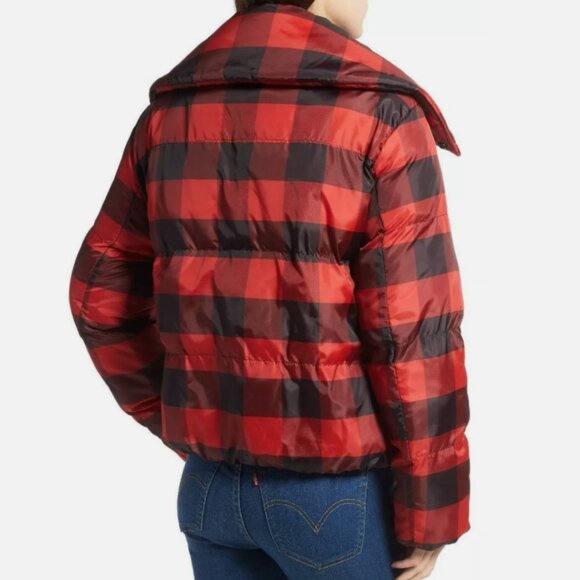 🎉NWT🎉KENDALL + KYLIE Oversized Plaid Puffer Jacket - Medium - Picture 5 of 7